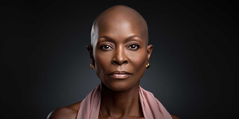 balck_confident_bald_woman_without_hair_transplant_in_turkey